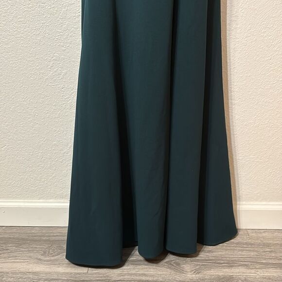 Anthropologie BHLDN Serephina Halter Crepe Maxi Dress Size 8 - Picture 6 of 8